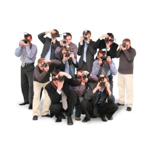 crowd of photographers crowd of photographers